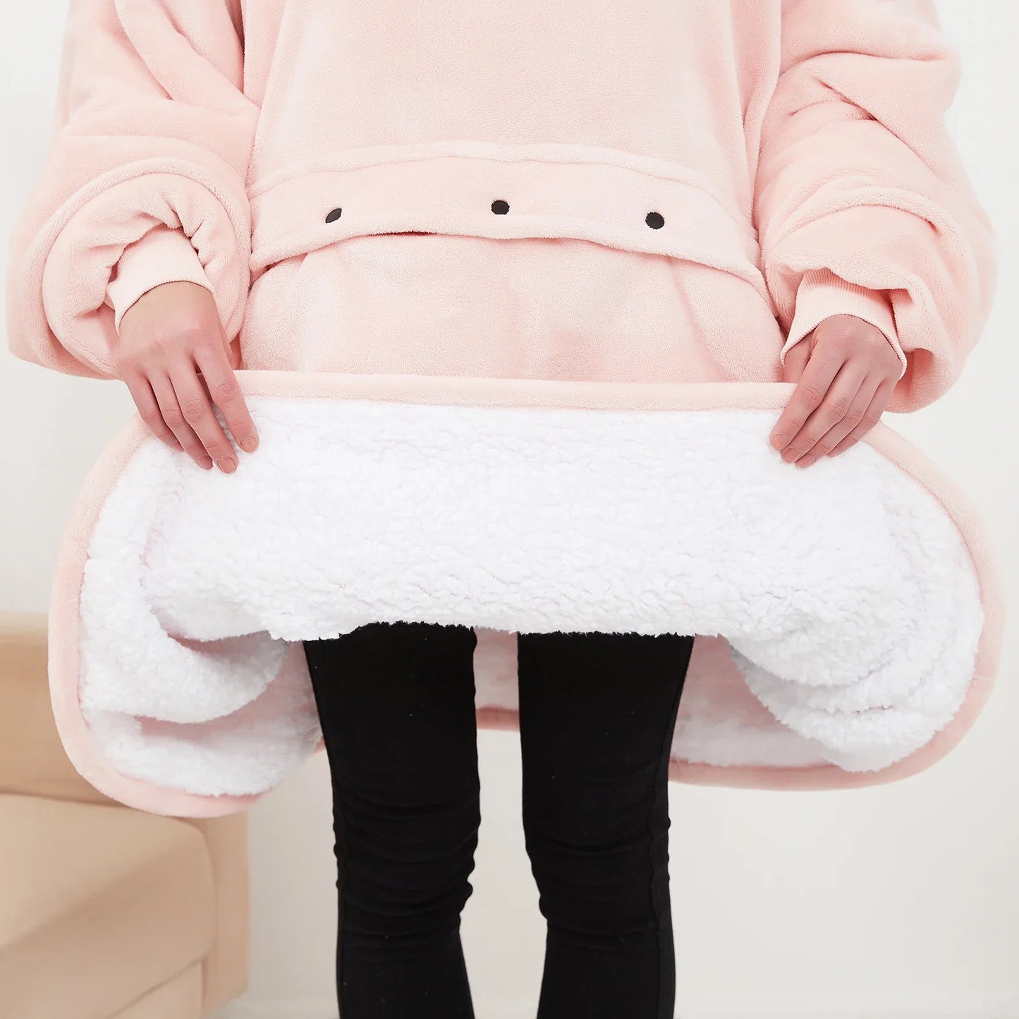 Heated Oversized Hooded Pajamas