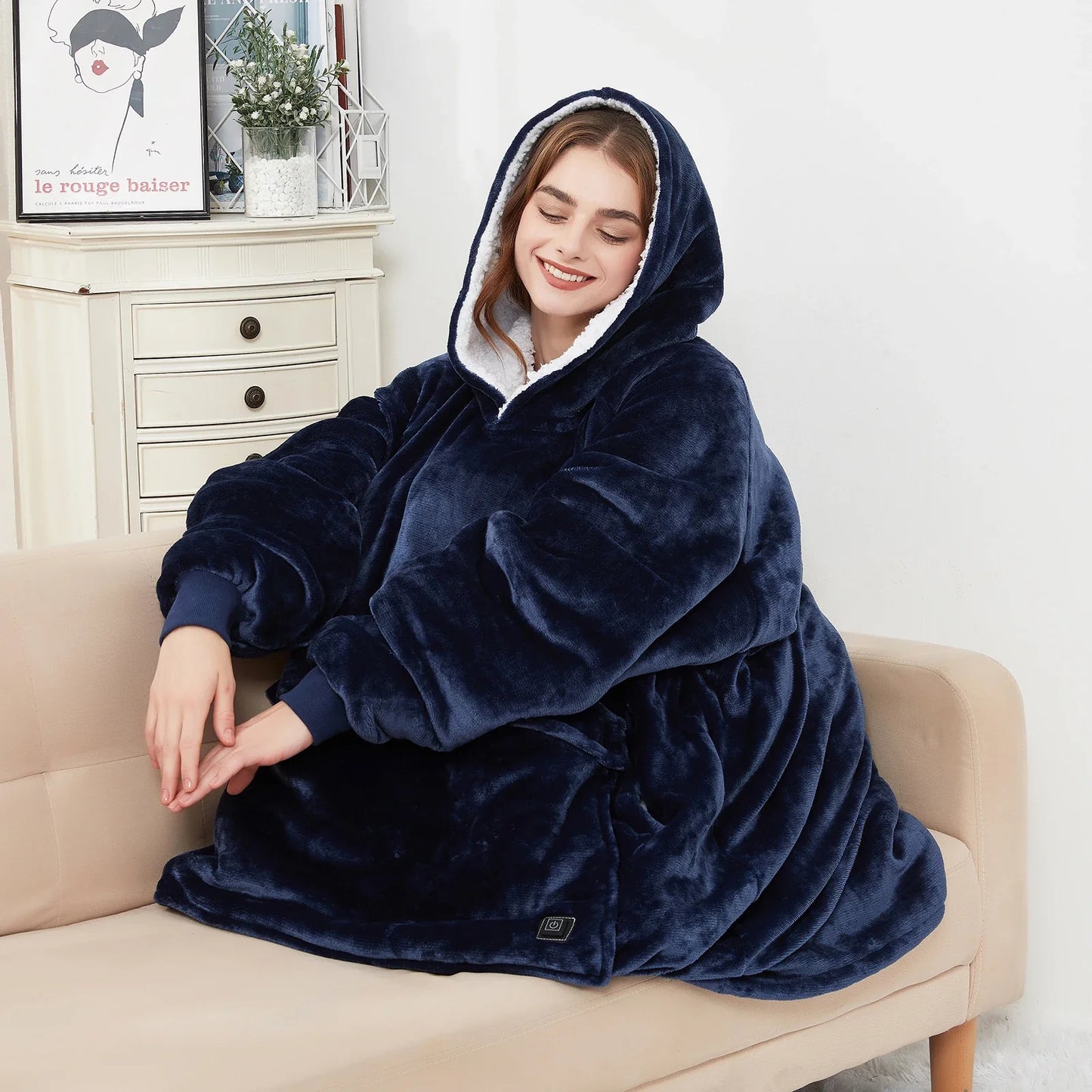 Heated Oversized Hooded Pajamas